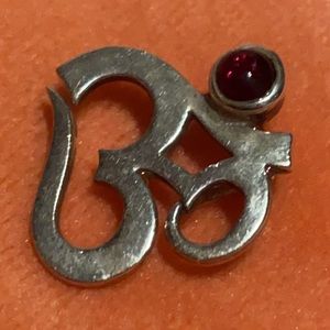 Om Aum Pendant Solid Sterling & Ametrine Charm